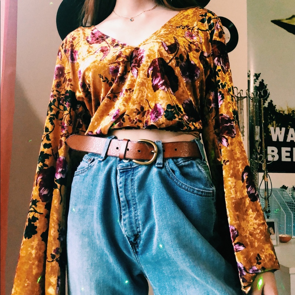Vintage 70’s Style Floral Top